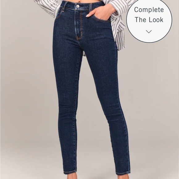Abercrombie & Fitch High Rise Super Skinny Ankle Jean - Picture 1 of 14